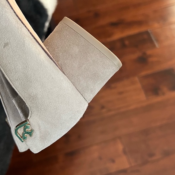 Tory Burch Elizabeth Suede Mid Heel Pumps Size 9 - Picture 7 of 16